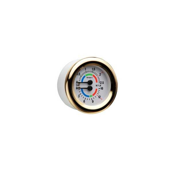 مانومتر پمپ بویلر نواسیمونیلی NUOVA SIMONELLI ø 60mm 0-2.5/0-15 BAR