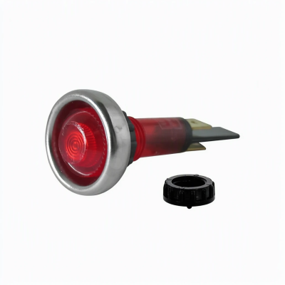 لامپ نشانگر نئون قرمز 220 ولت D.20MM M10 L.56MM به همراه حلقه