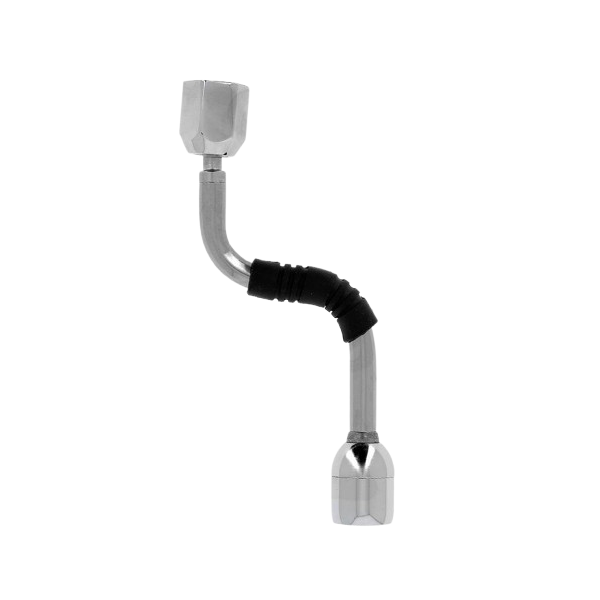 نازل آب جوش استیل K7 به طول ۱۷۵ میلی متر با نازل آبکاری شده کروم